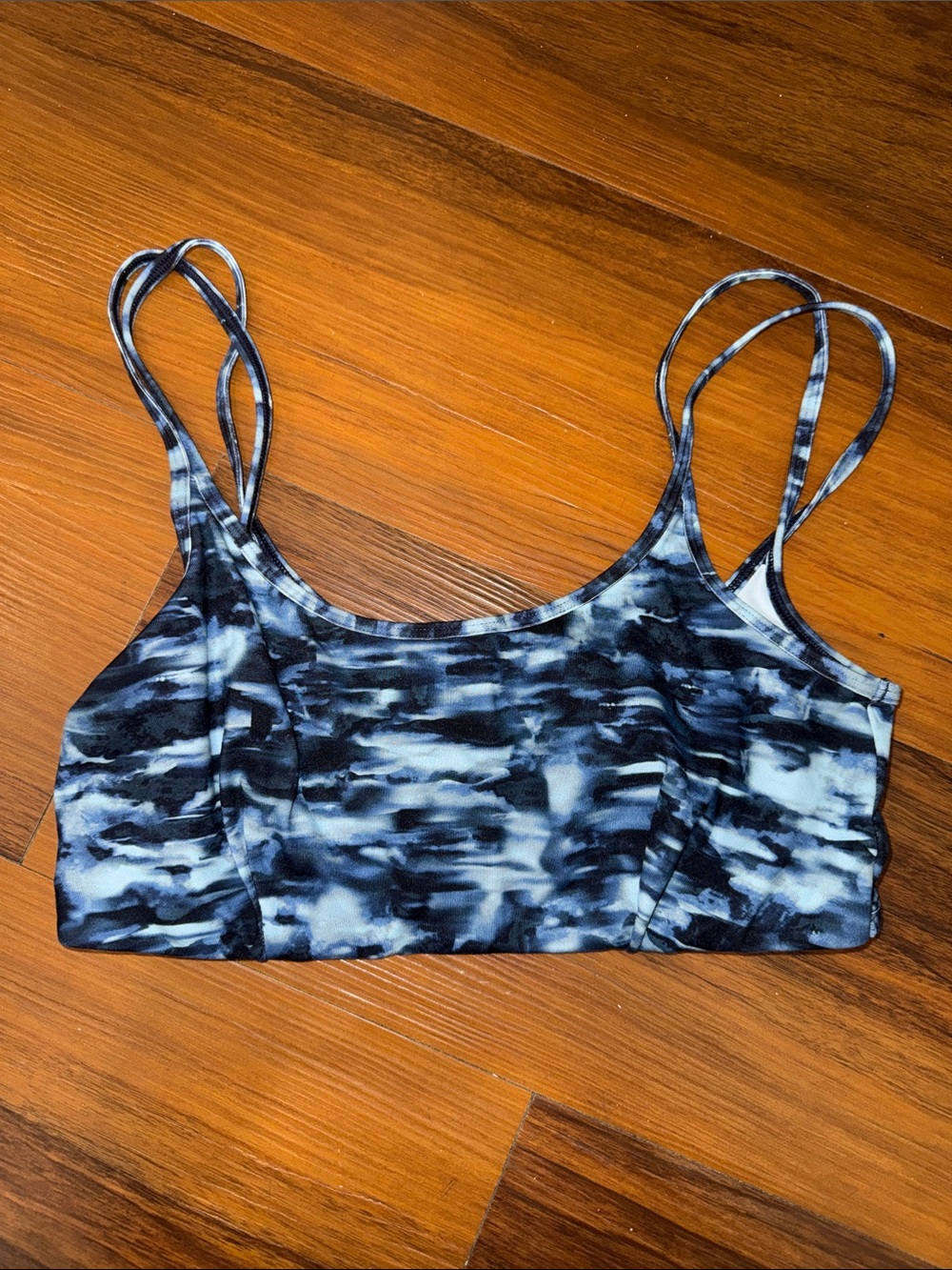 Fabletics Blue Marble Sports Bra